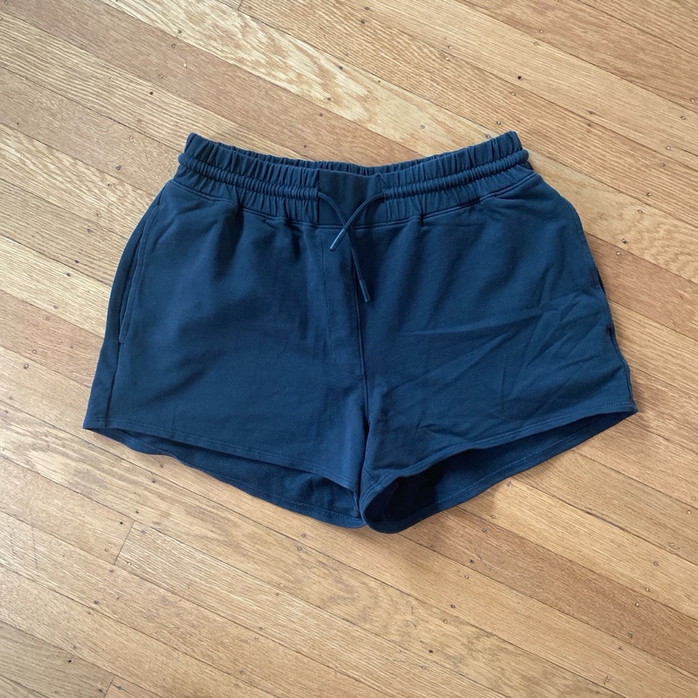 Richer Poorer black drawstring shorts with side and back pockets